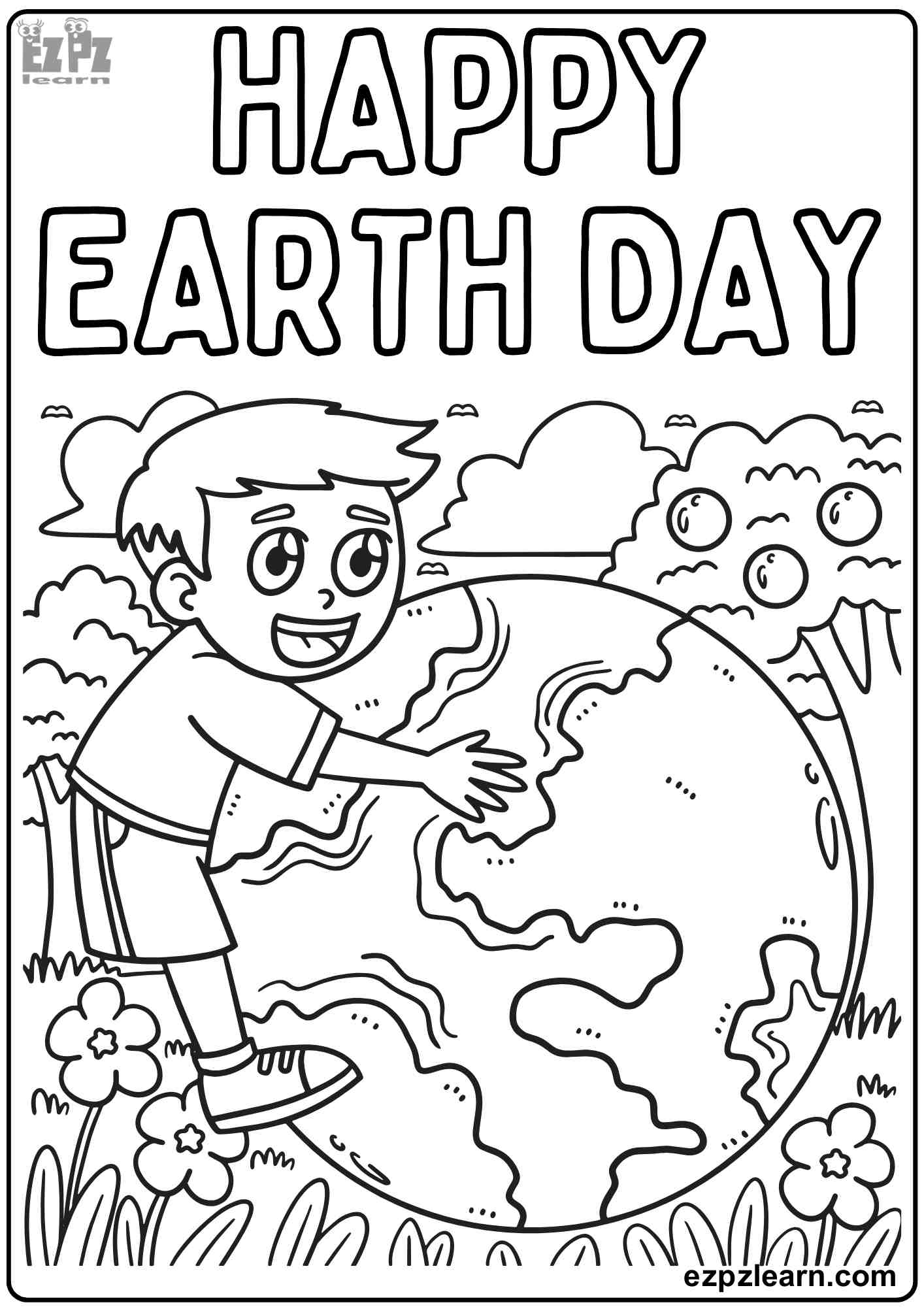 printable earth coloring pages