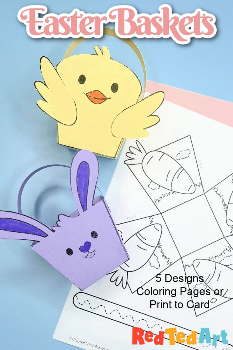 printable easter basket template