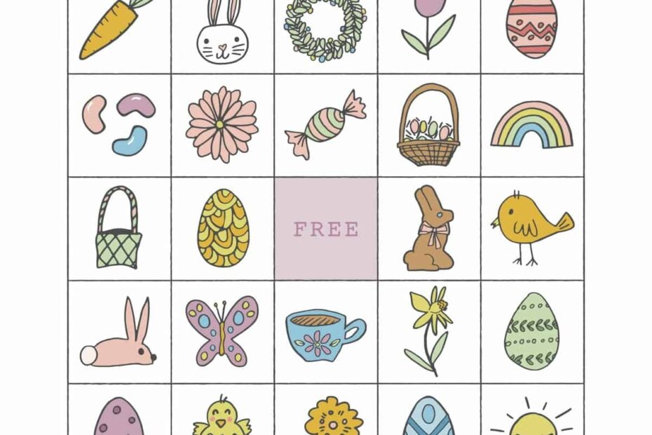 Easter Bingo Childhood Magic
