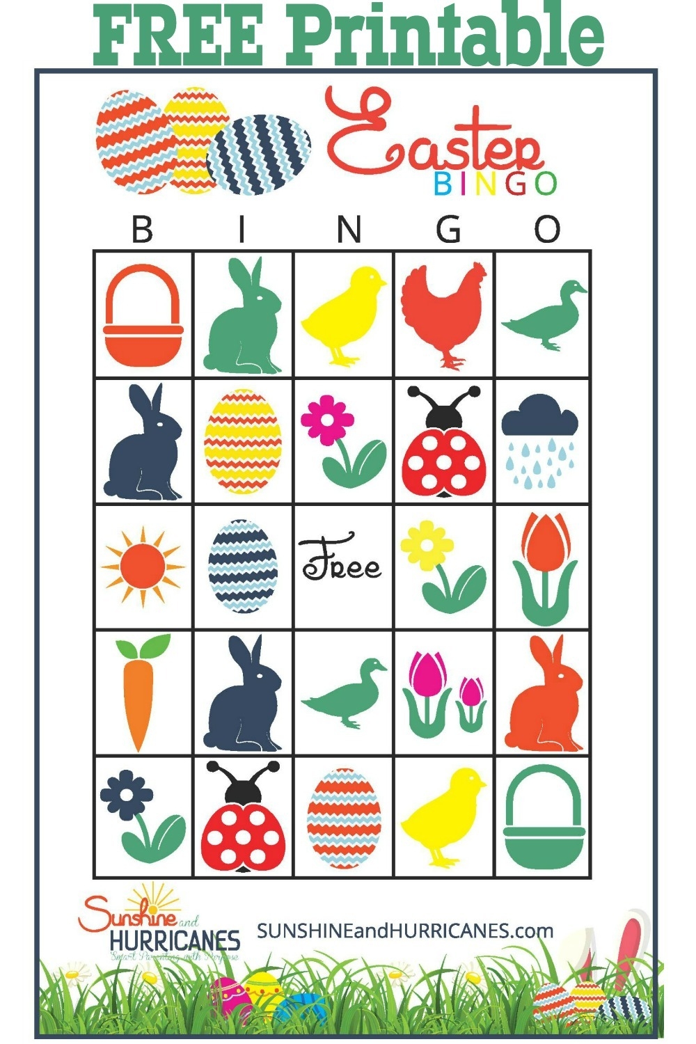 easter bingo printable