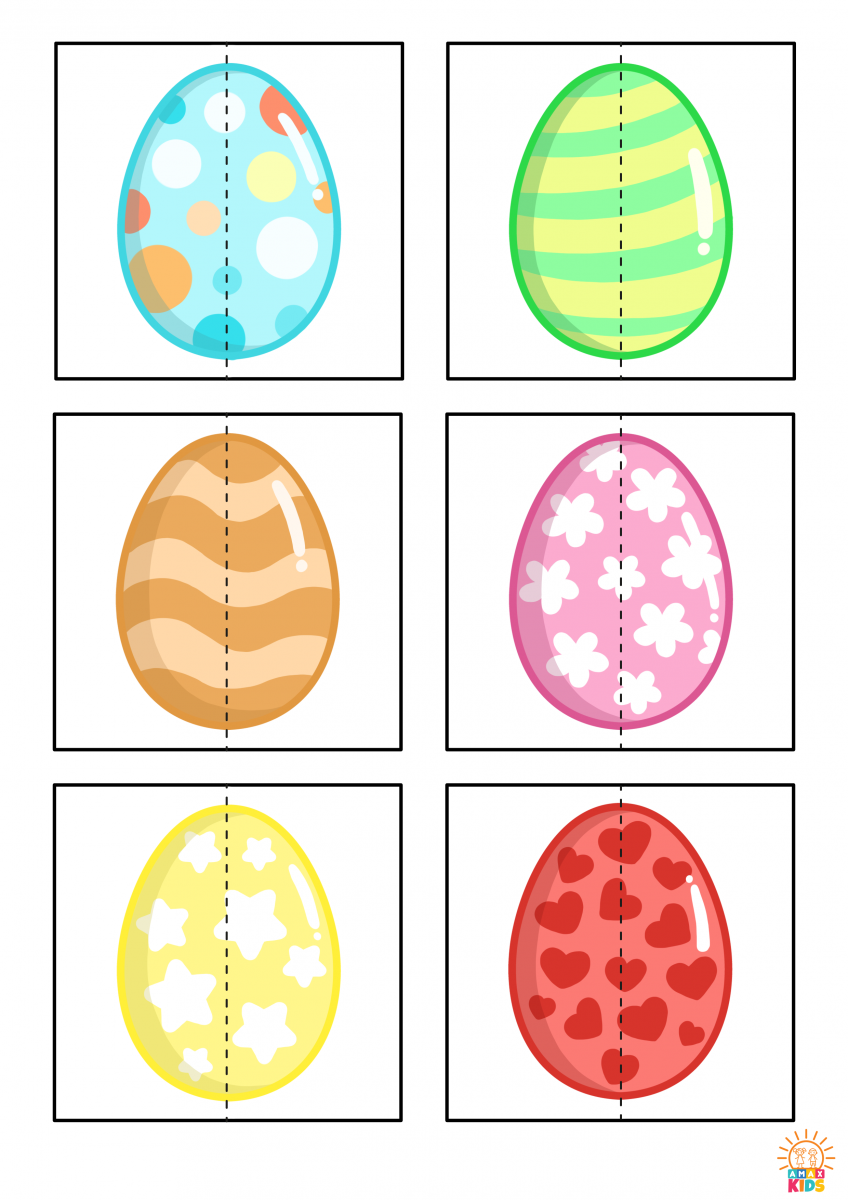 Easter Egg Puzzles Or Kids Amax Kids