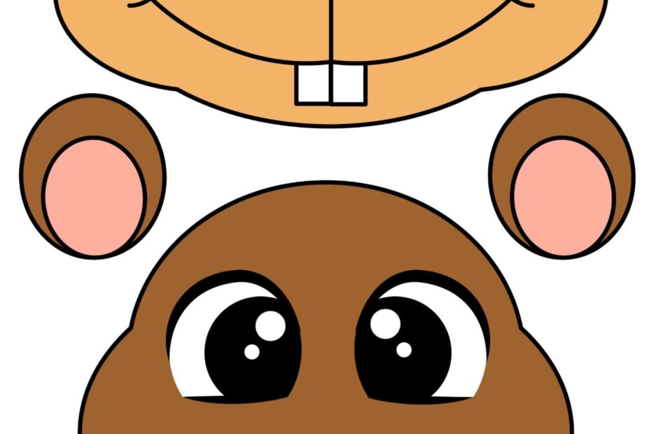 Easy And Fun Groundhog Paper Bag Puppet Craft Instant Printable Template