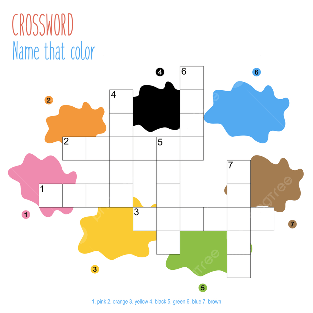 Easy Crossword Puzzle Template Download On Pngtree