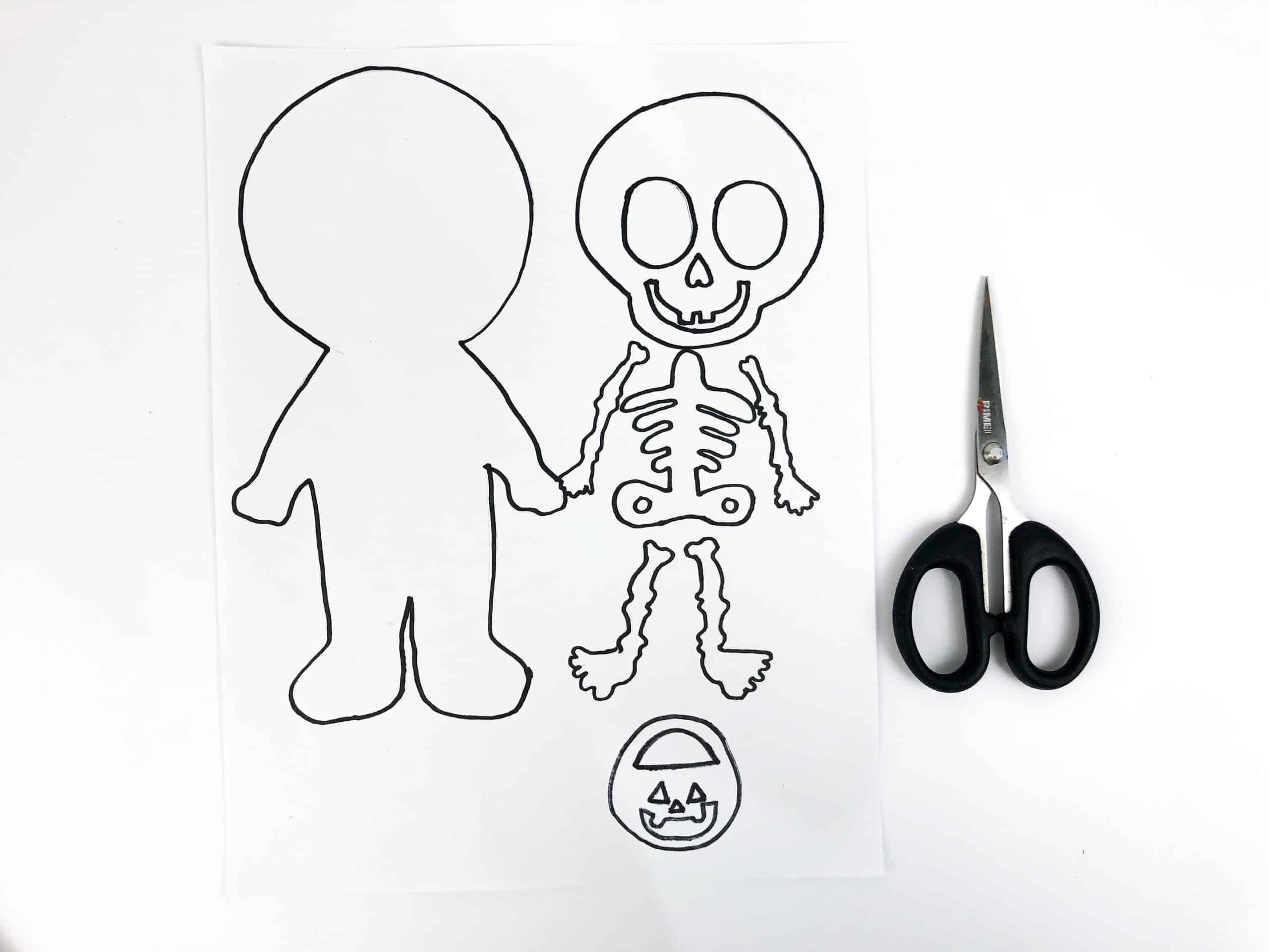 cut out printable skeleton bones