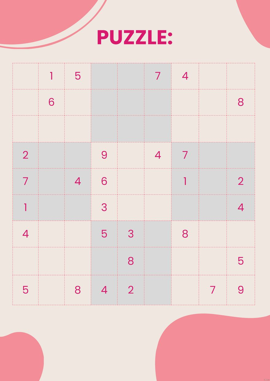 Editable Sudoku Templates In Word To Download