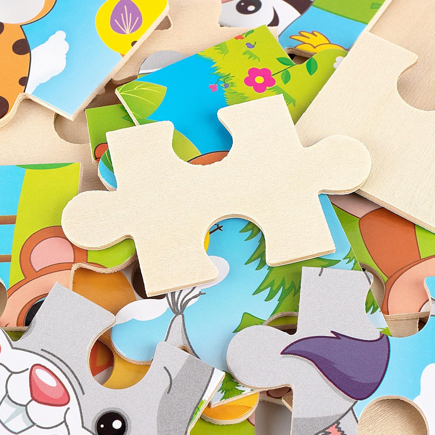 6 piece puzzle template for childrens puzzles