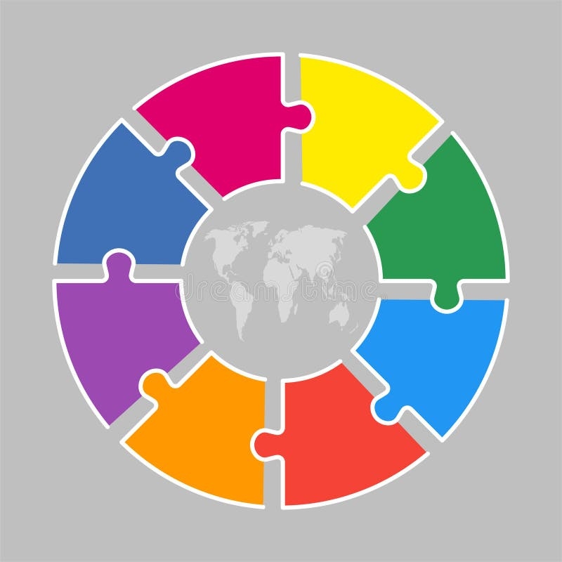 Eight Piece Circle Puzzle Stock Illustrations 76 Eight Piece Circle Puzzle Stock Illustrations Vectors U0026 Clipart Dreamstime