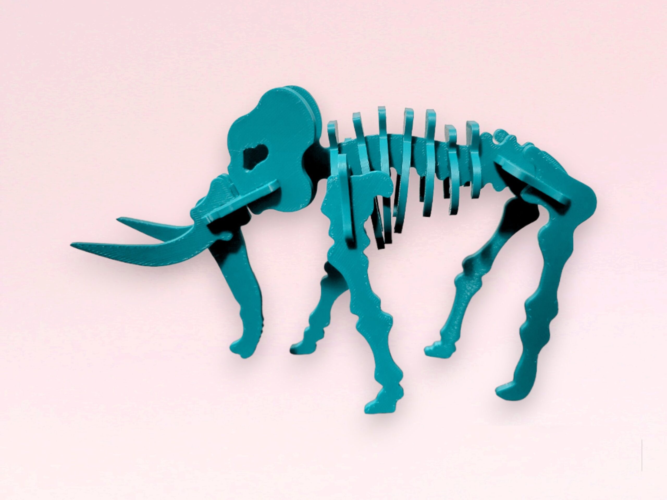 Elephant 3d printed Animal Puzzle Elephant Skeleton Animal 