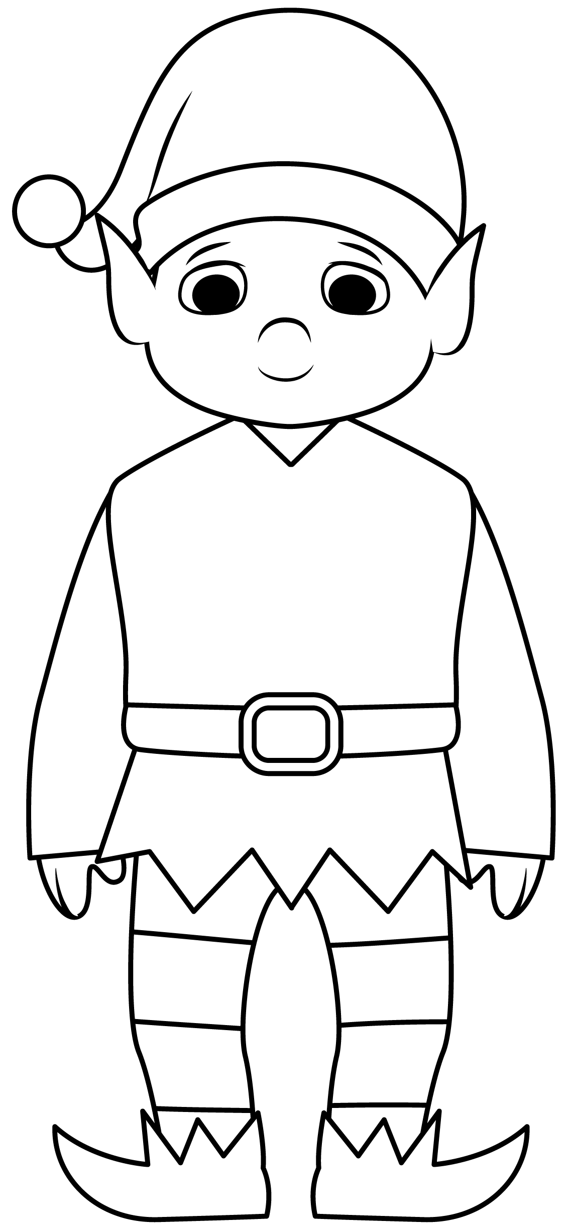 free printable elf template