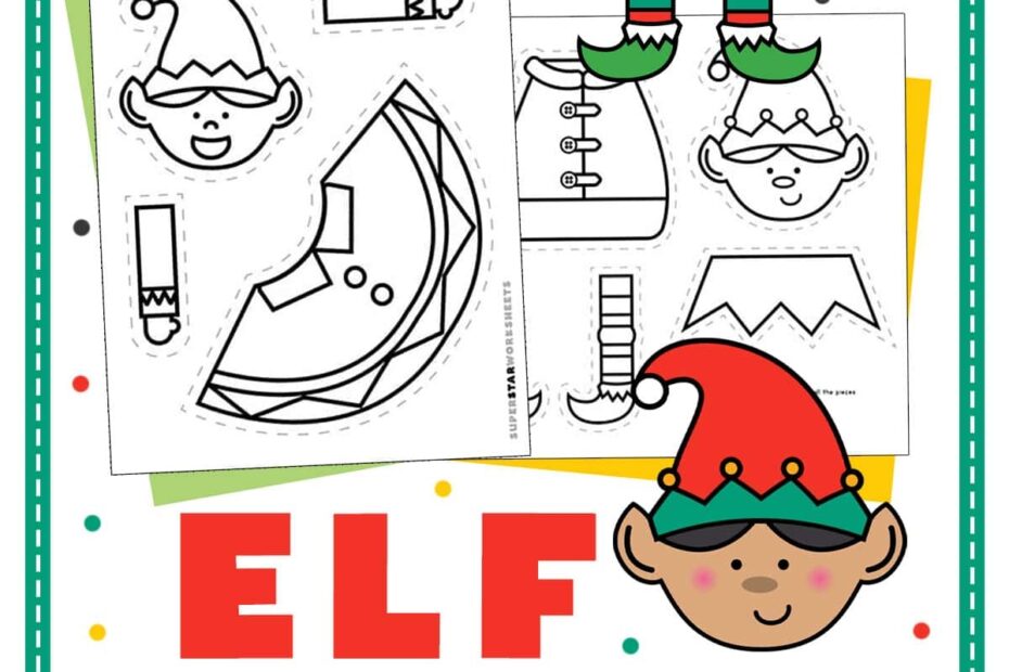 Elf Template Superstar Worksheets