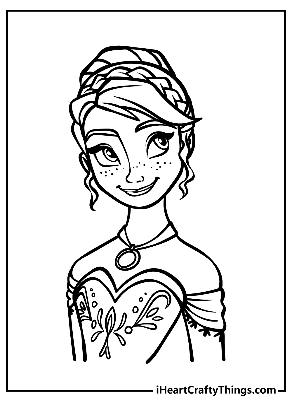 elsa and anna printable coloring pages