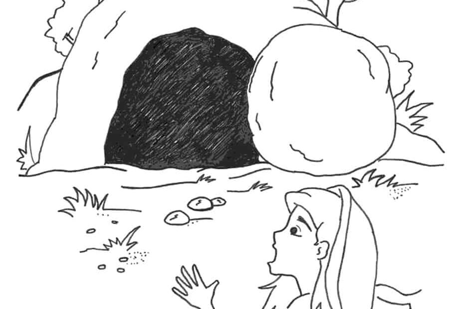 Empty Tomb Coloring Page Free Kids Printable