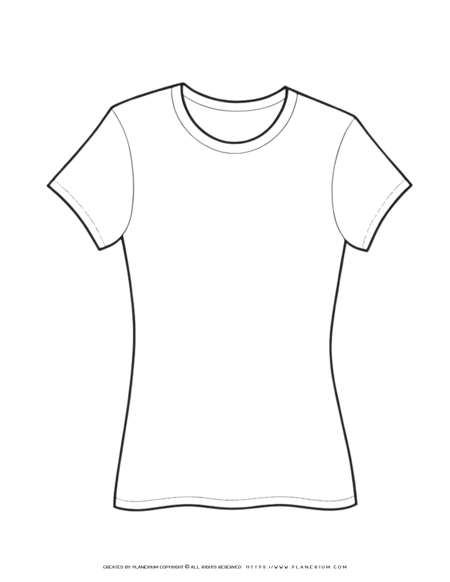t shirt template printable