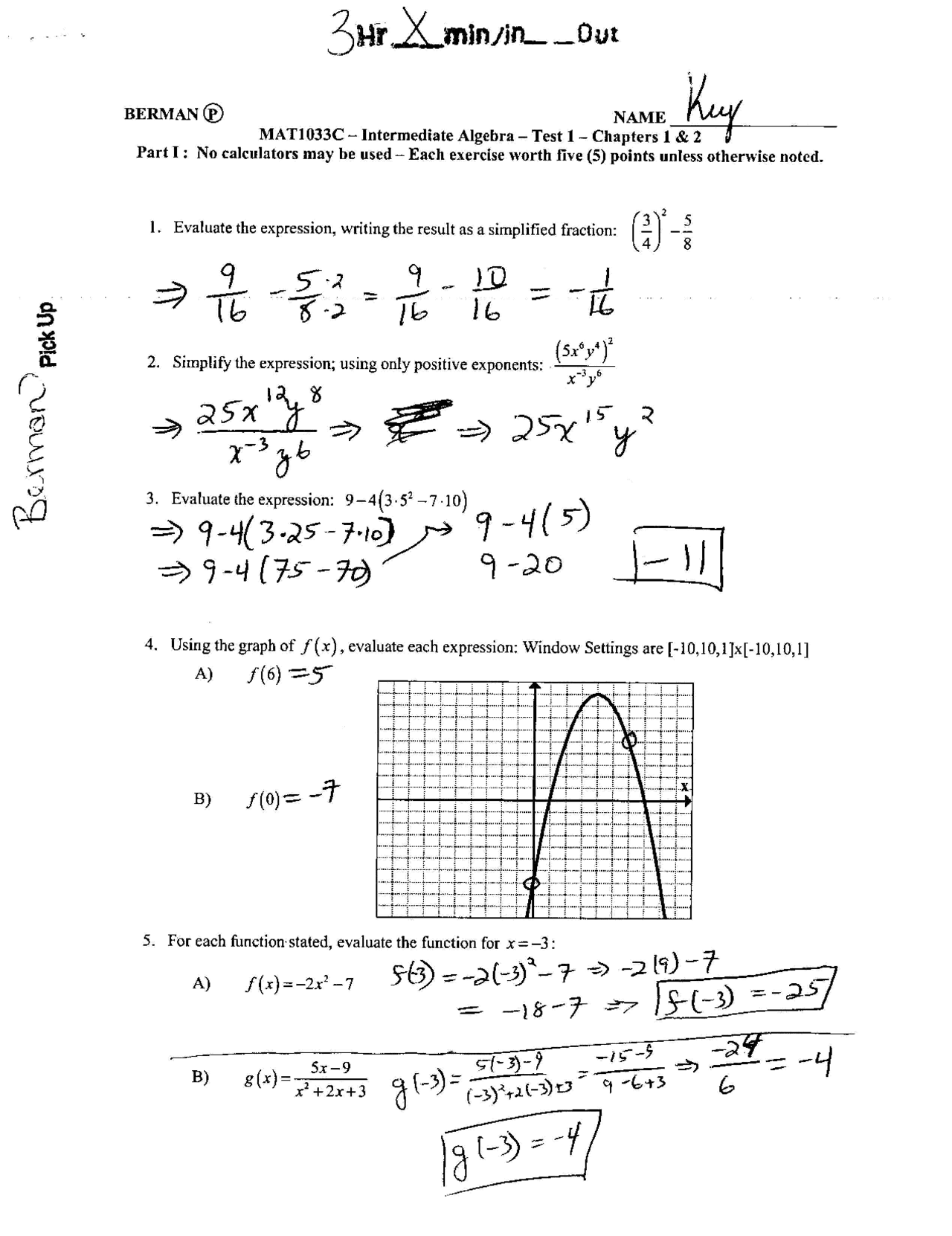mastery worksheet mat 1033 test 1 answers