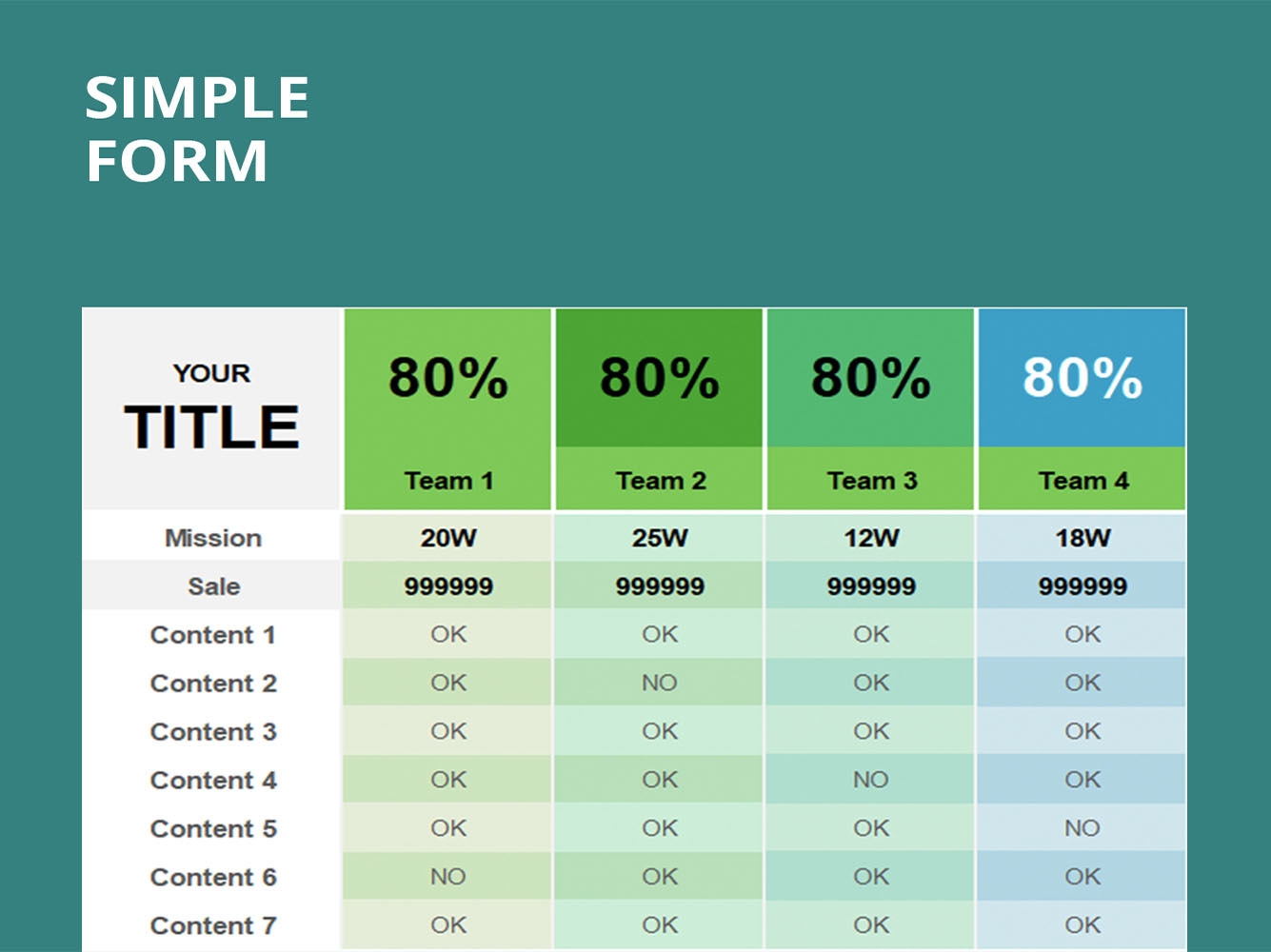 EXCEL Of Cold Color General Form xlsx WPS Free Templates