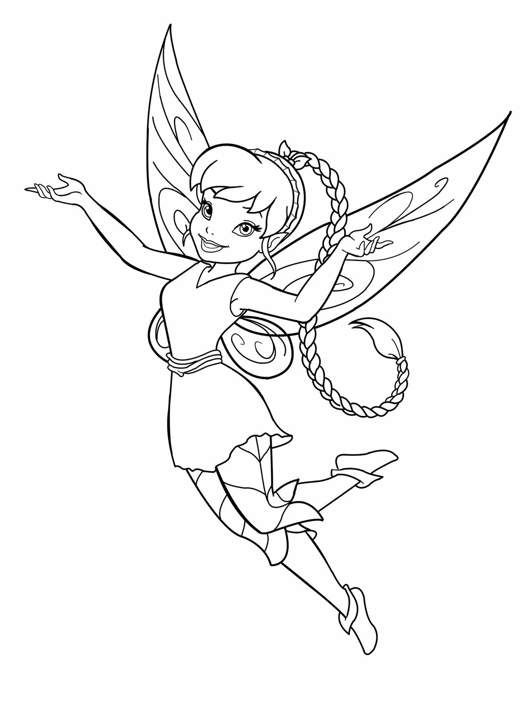 fairy free printable coloring pages