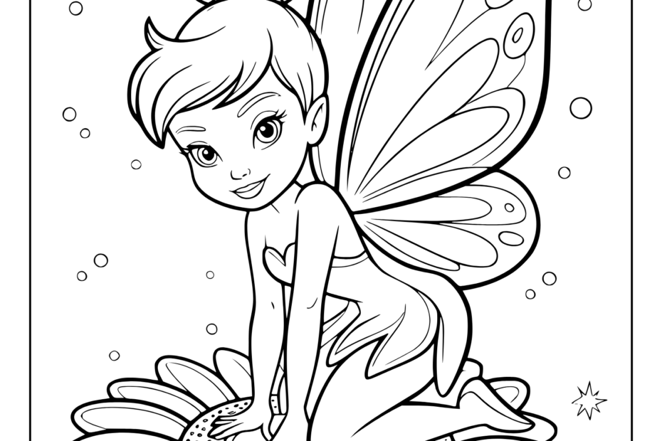 Fairy Coloring Pages Free Printable PDFs