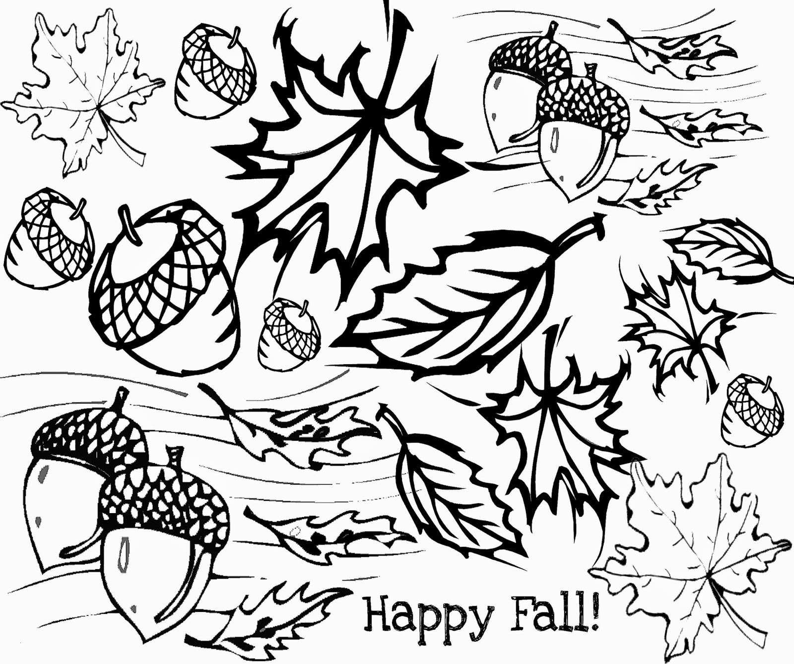 fall pictures to color printable