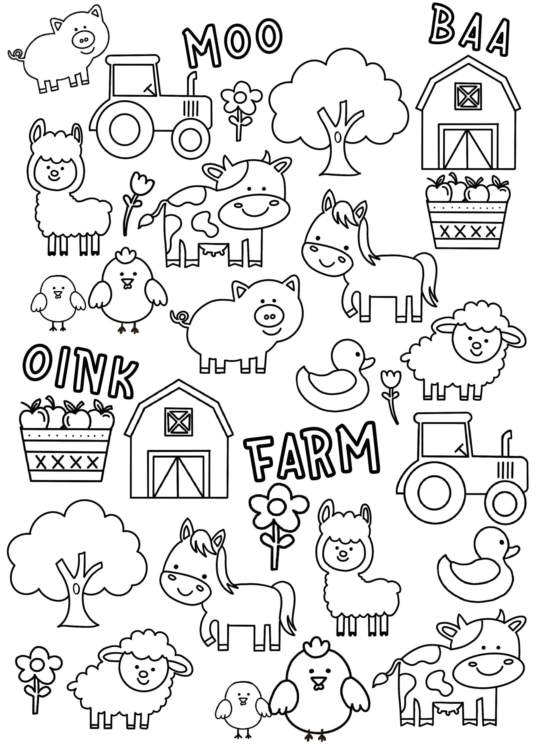 animal coloring sheets