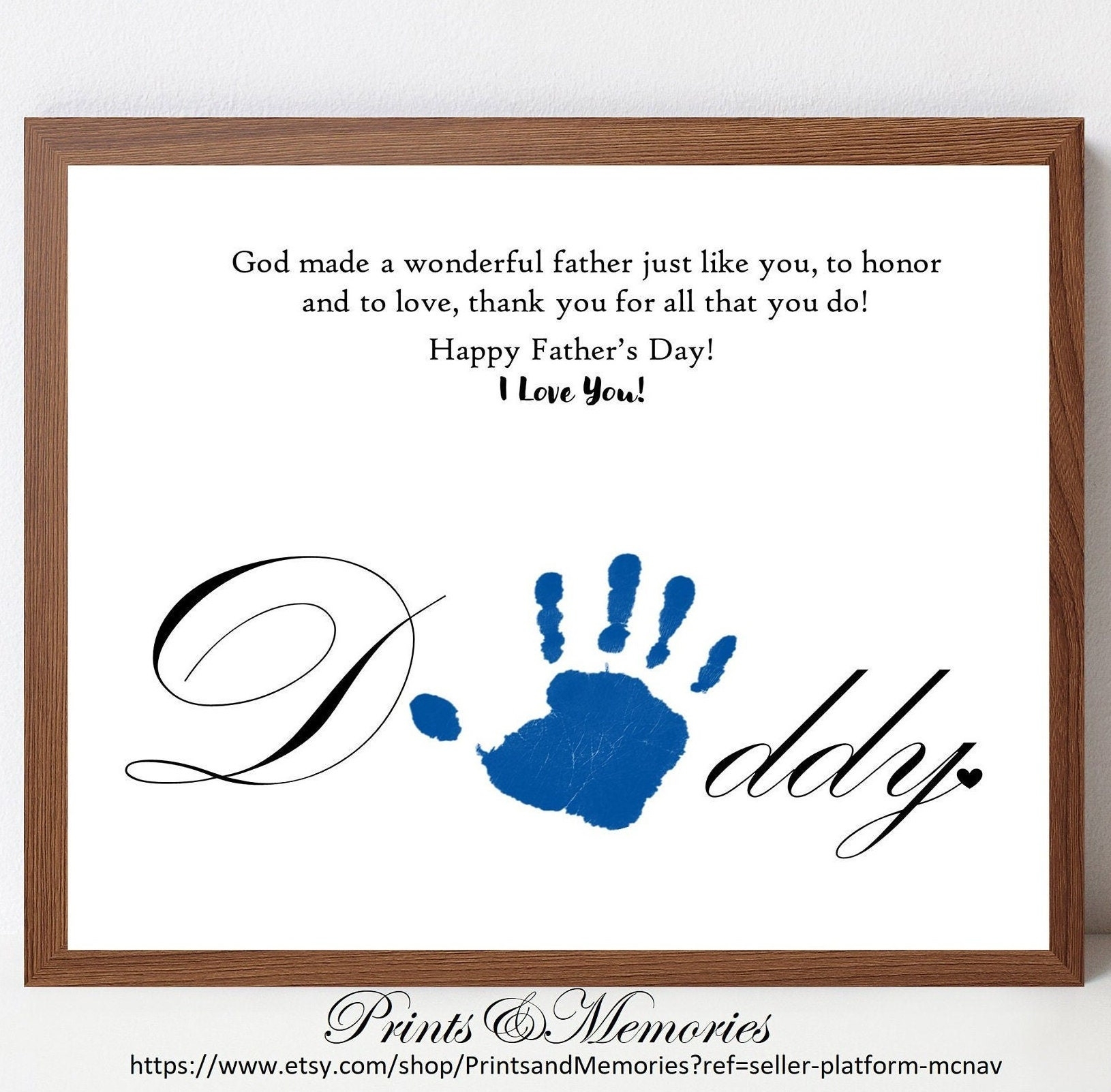 Father s Day Poem Gift For Dad From Kids Father s Day Craft Handprint Art Keepsake Baby Toddler Art Printable Template DIY Etsy