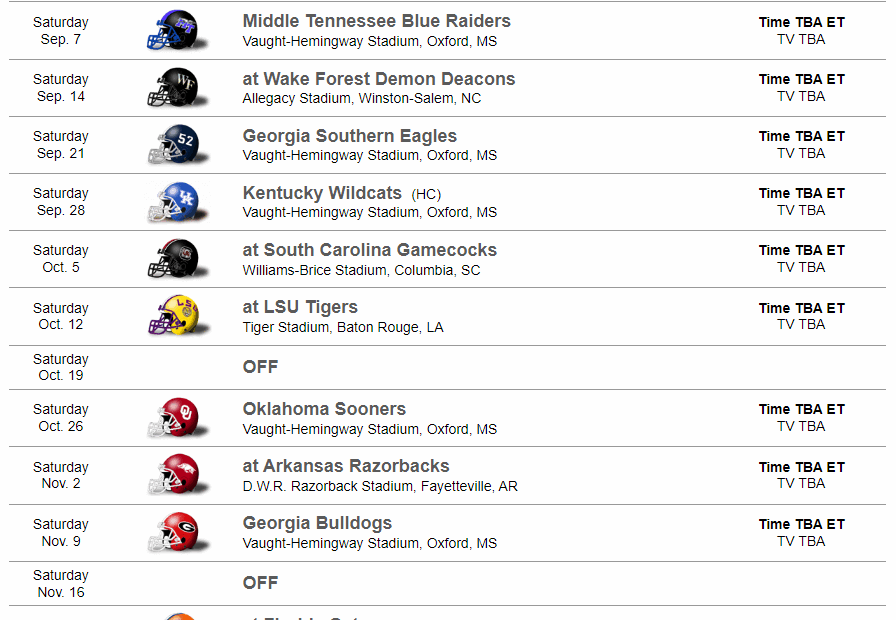 FBSchedules On X