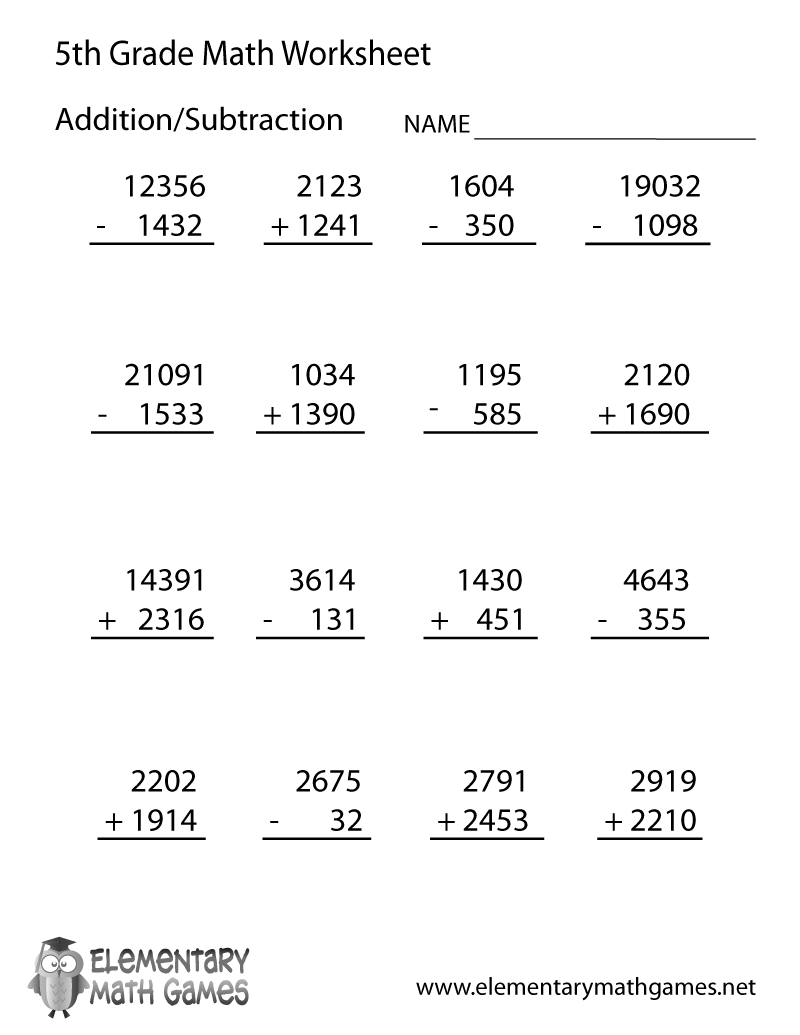 printable worksheets for 5th graders