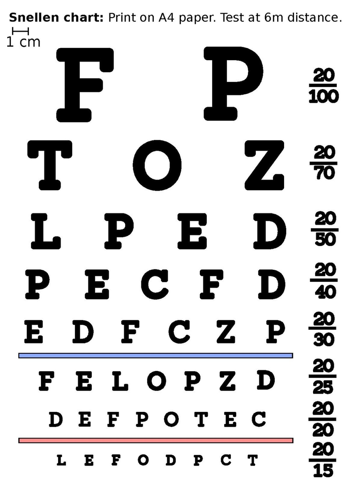 printable eye chart