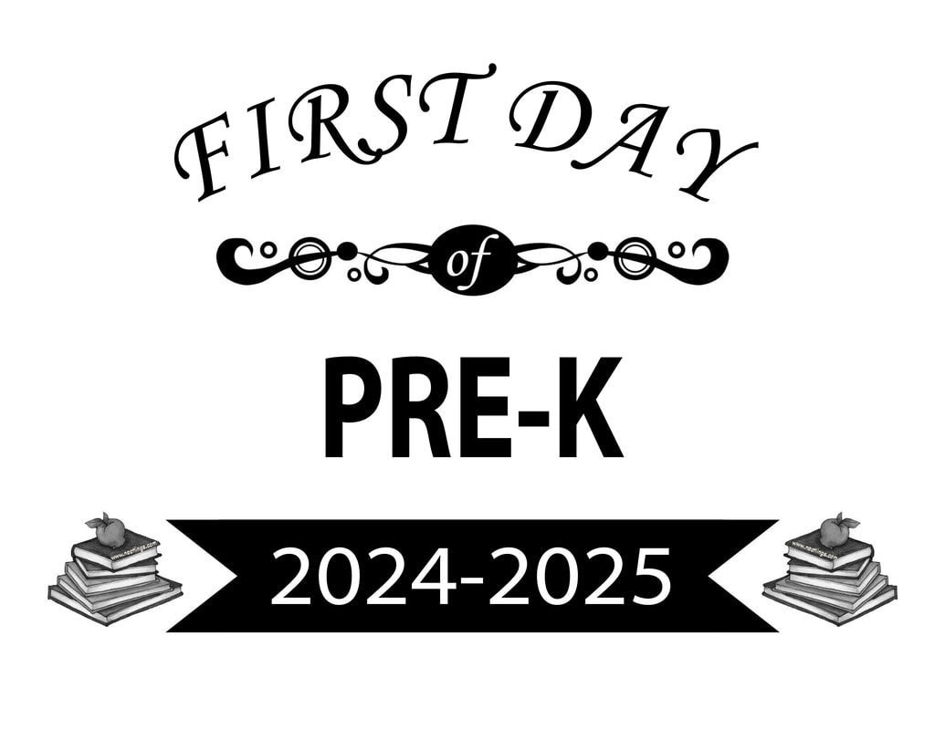 free first day of school printables black and white