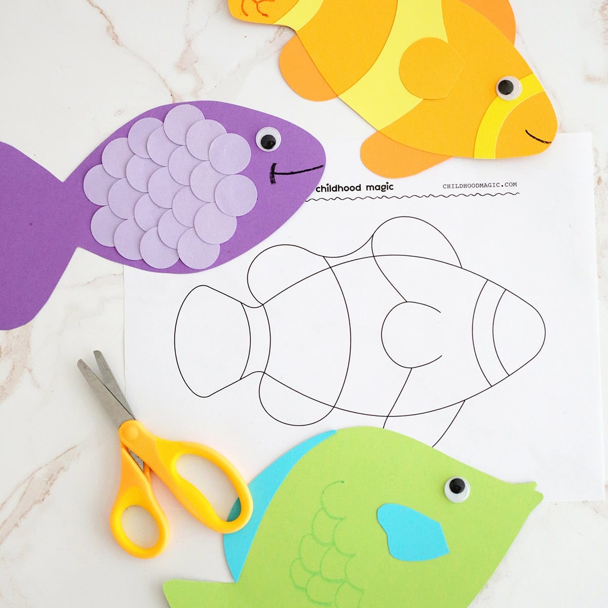 fish template free printable