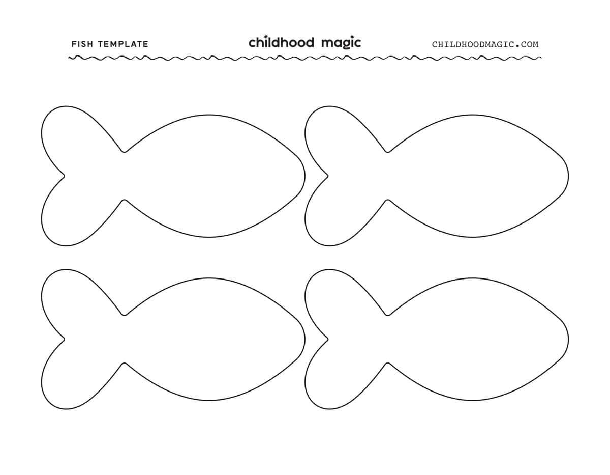 Fish Template Free Printable Childhood Magic