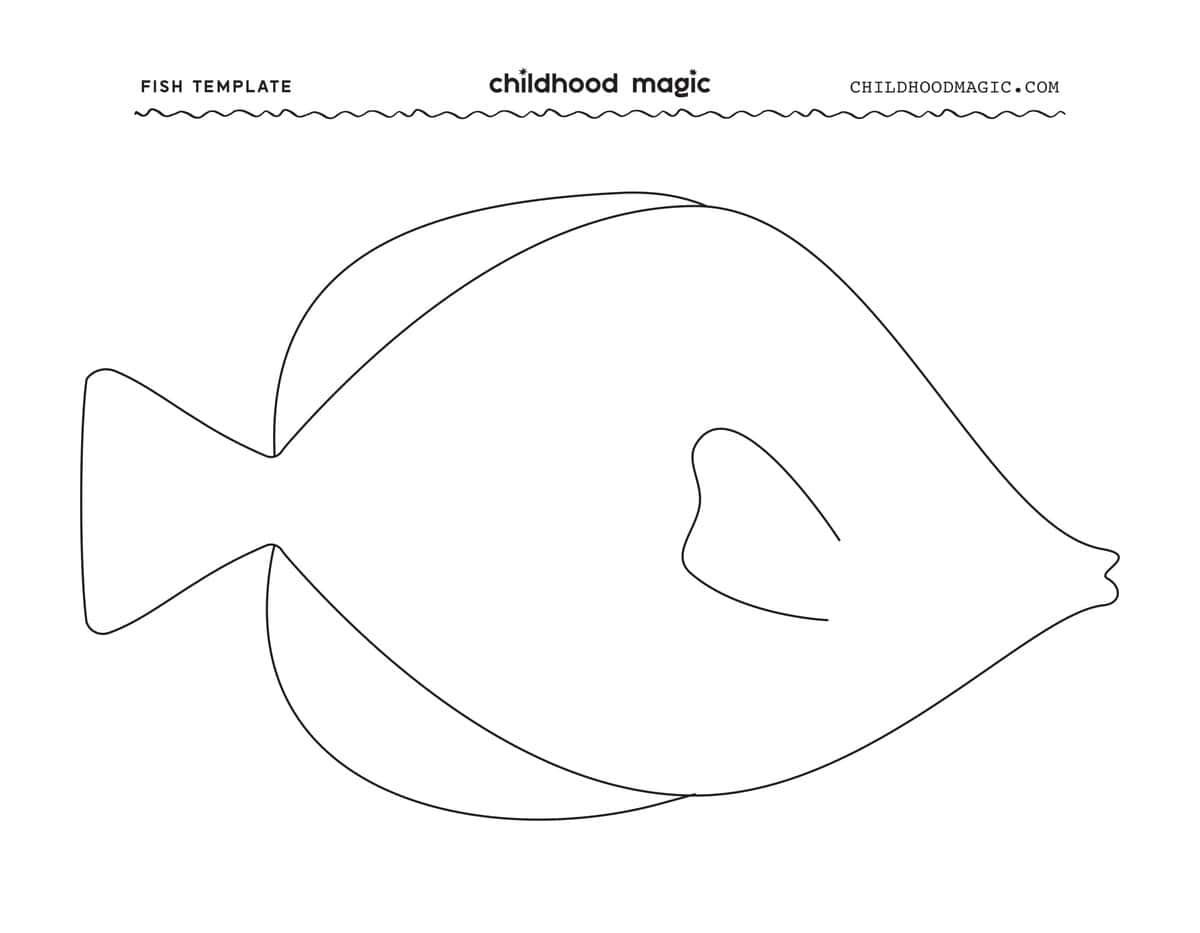 Fish Template Free Printable Childhood Magic