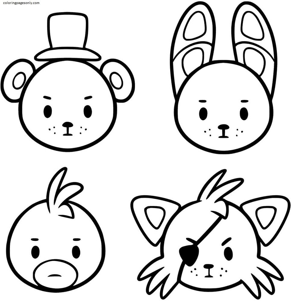 Five Nights At Freddy s Coloring Pages Printable For Free Download