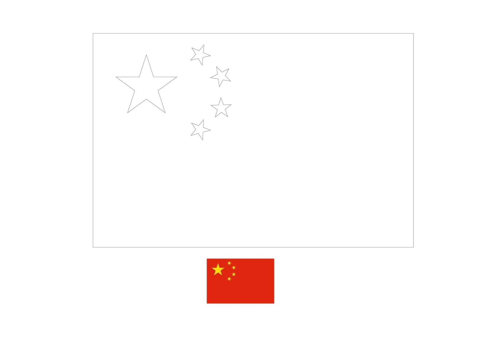 Flag Of China Coloring Page Free Coloring Sheets Coloring1