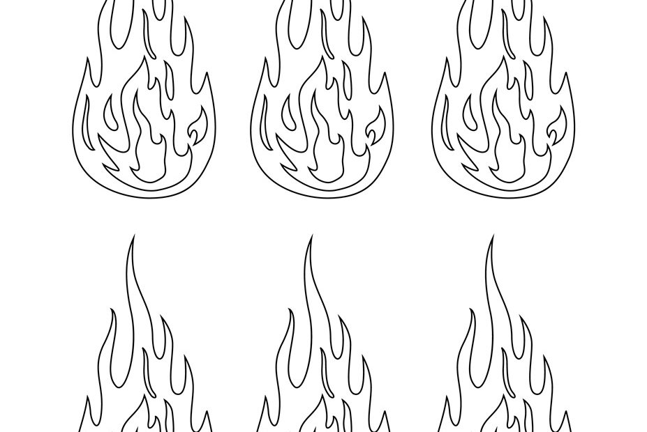 Flame Template Printable Tim s Printables