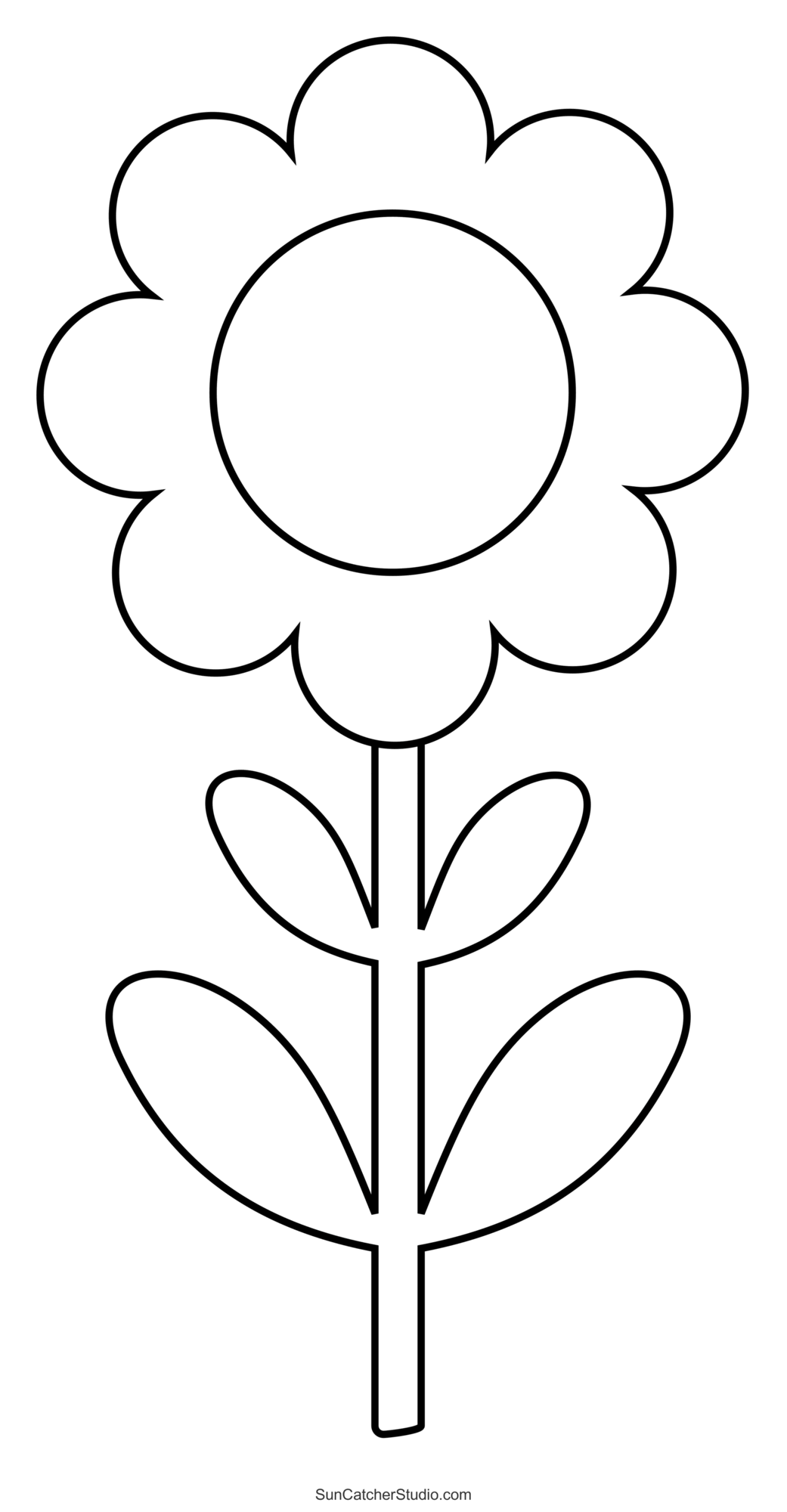 Flower Templates Patterns SVG Files Printable Stencils Free 