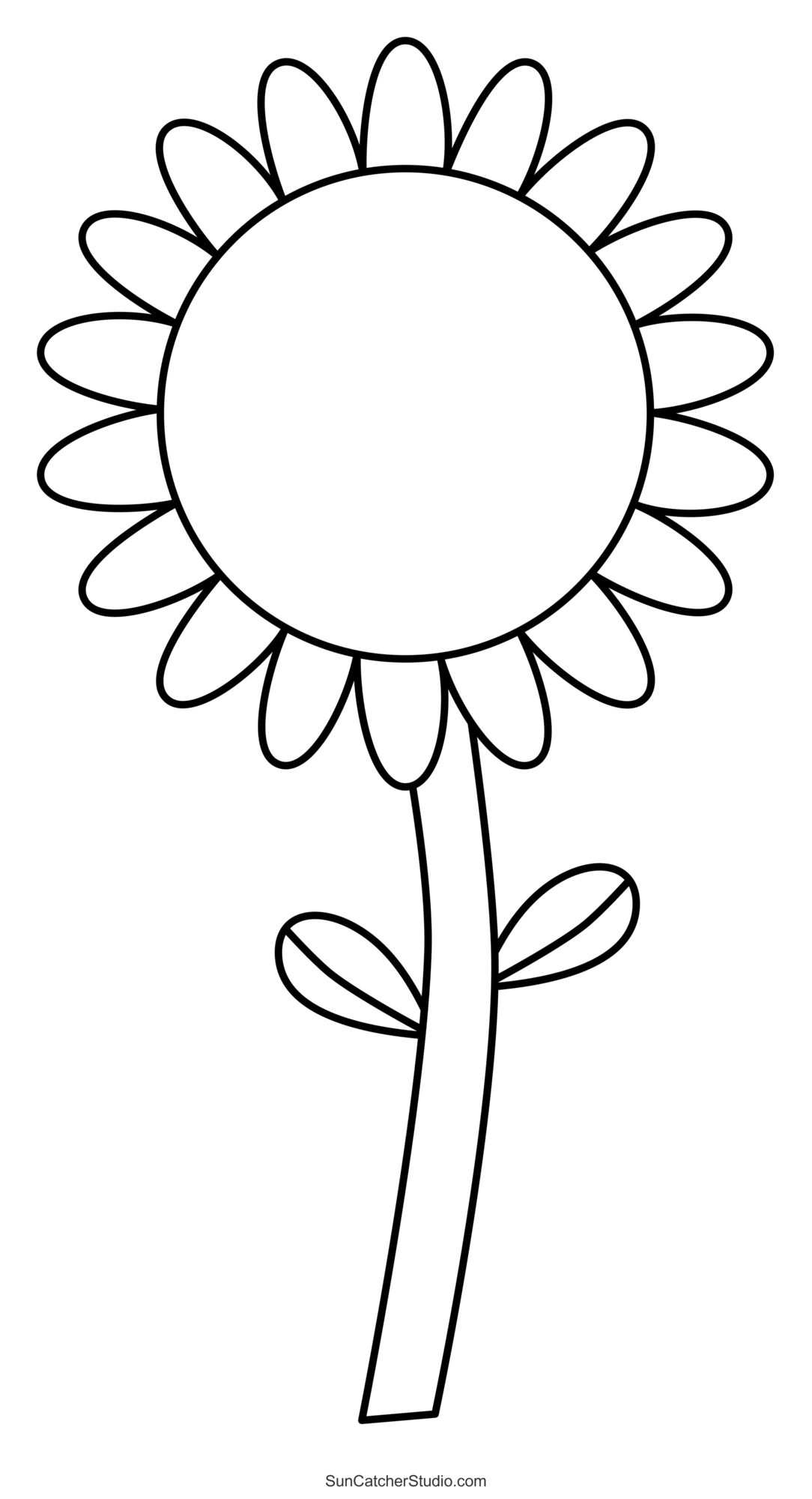 printable flower template pattern pdf