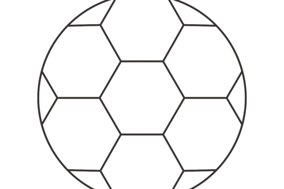 Football Outline Coloring Page