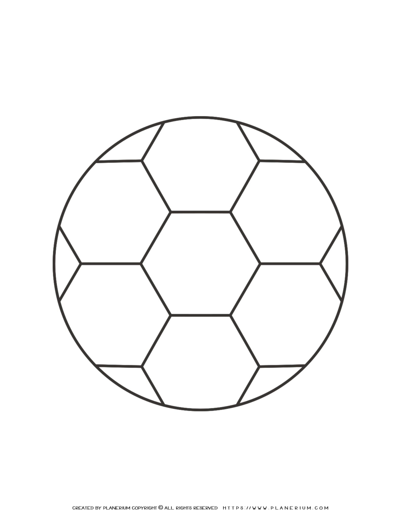 Football Outline Coloring Page