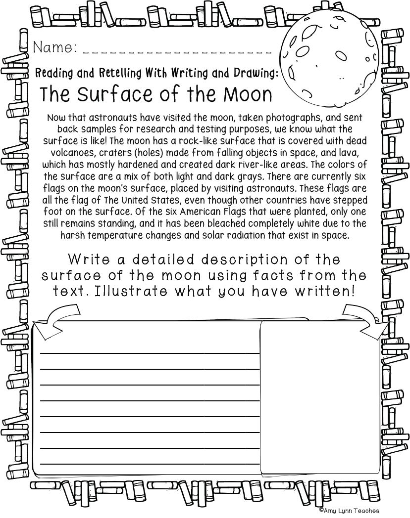 Fourth Grade Space Themed Worksheets 100 Standards Aligned Printables 
