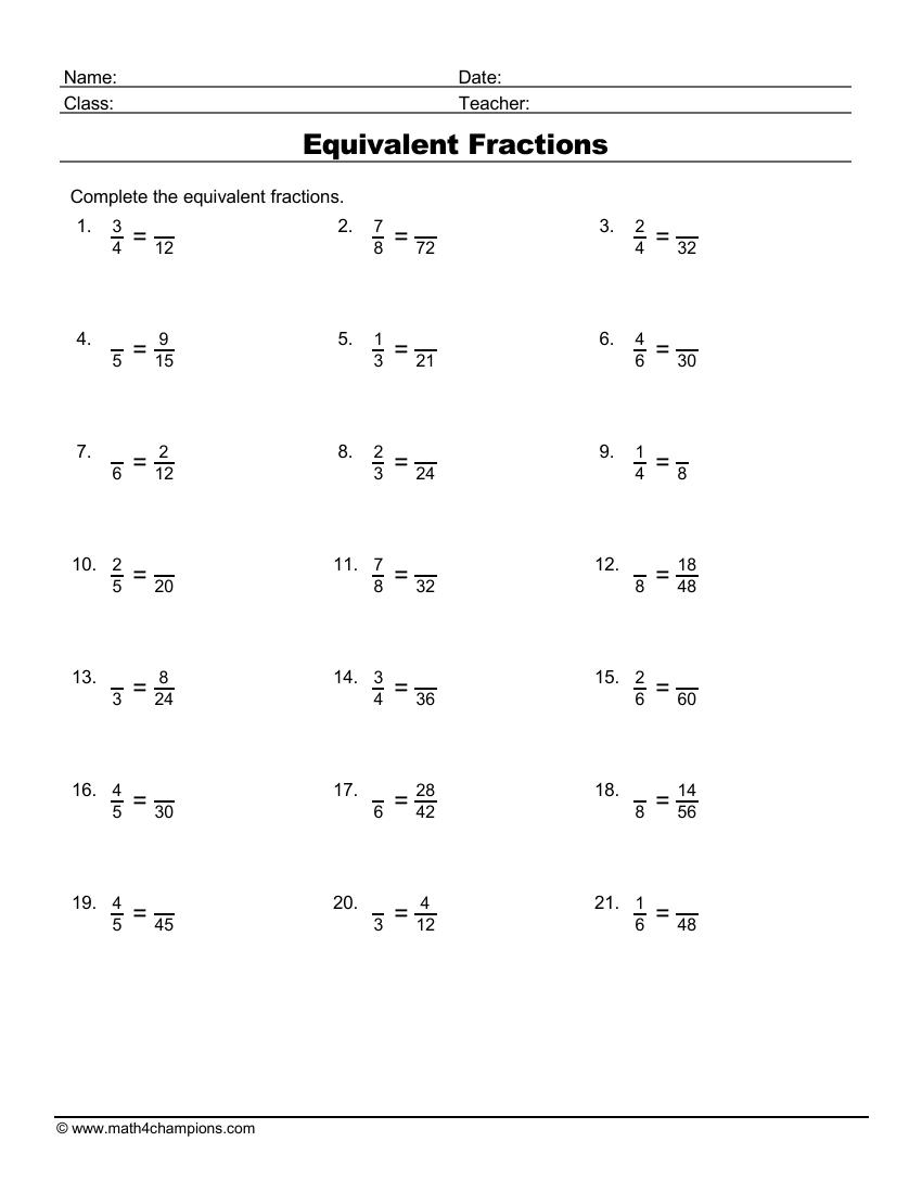 dividing fraction worksheets pdf