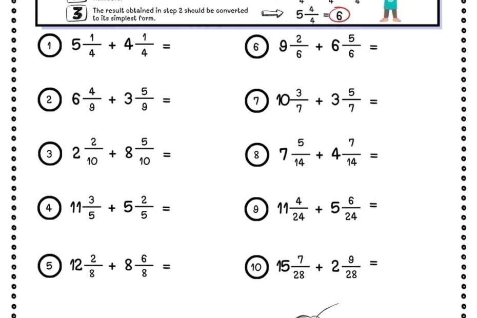 Free Adding Mixed Numbers Worksheets Teach Prints