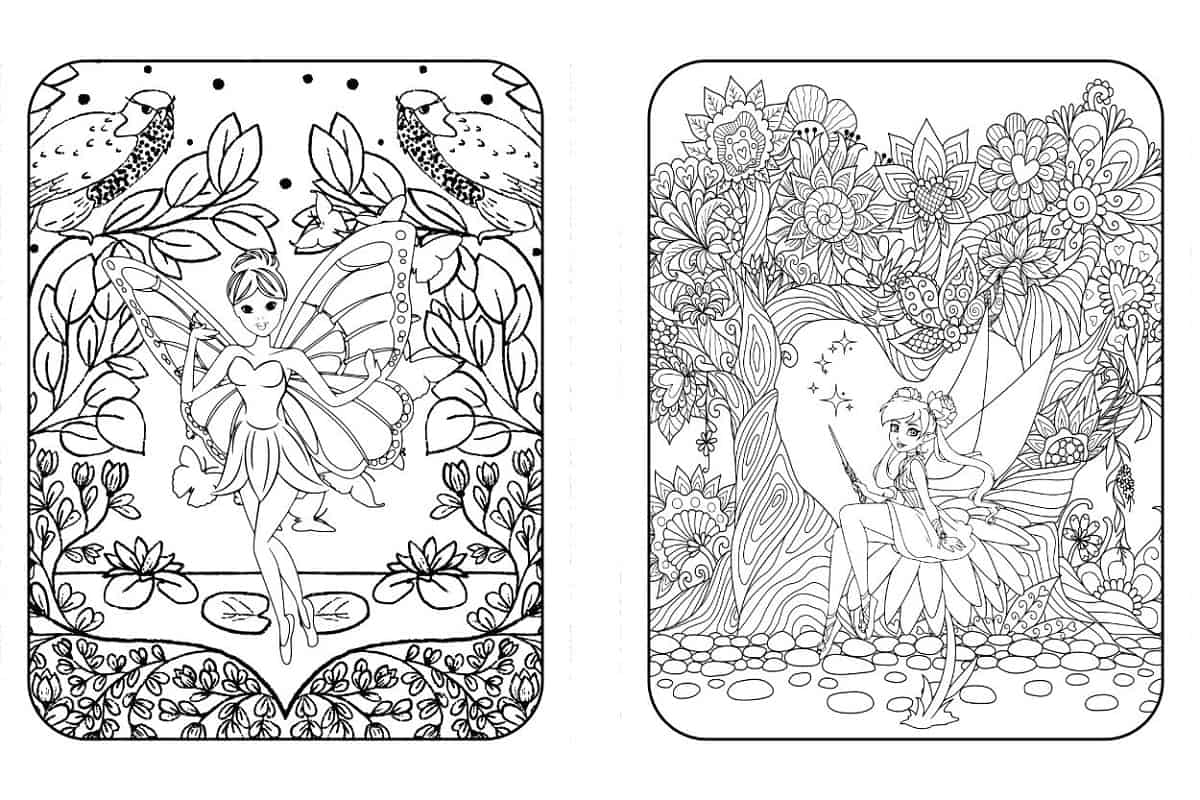 fairy pictures to color for adults