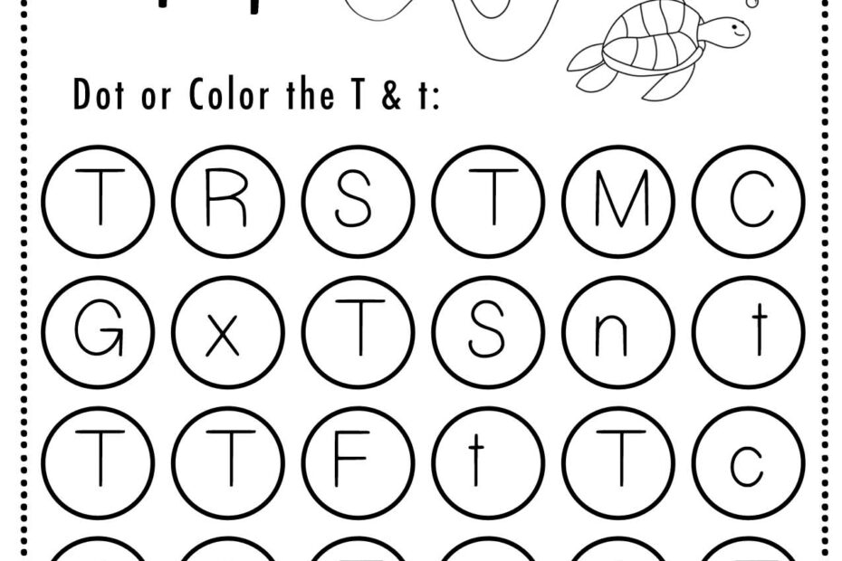 Free Alphabet Do A Dot Printables Worksheets Letter T Mermaid