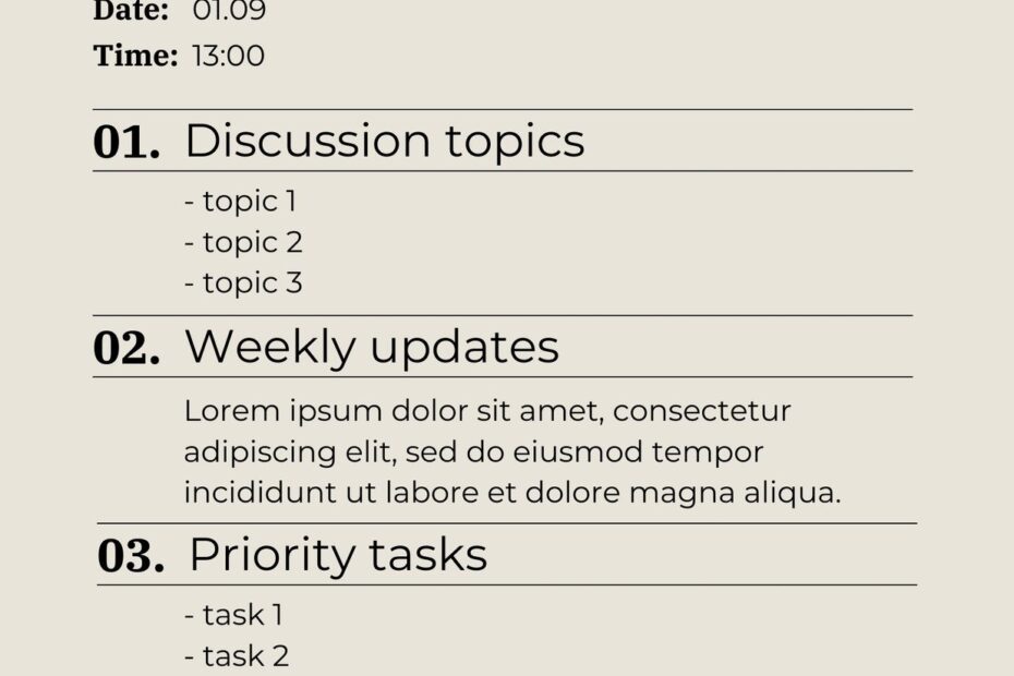 Free And Customizable Agenda Templates Canva