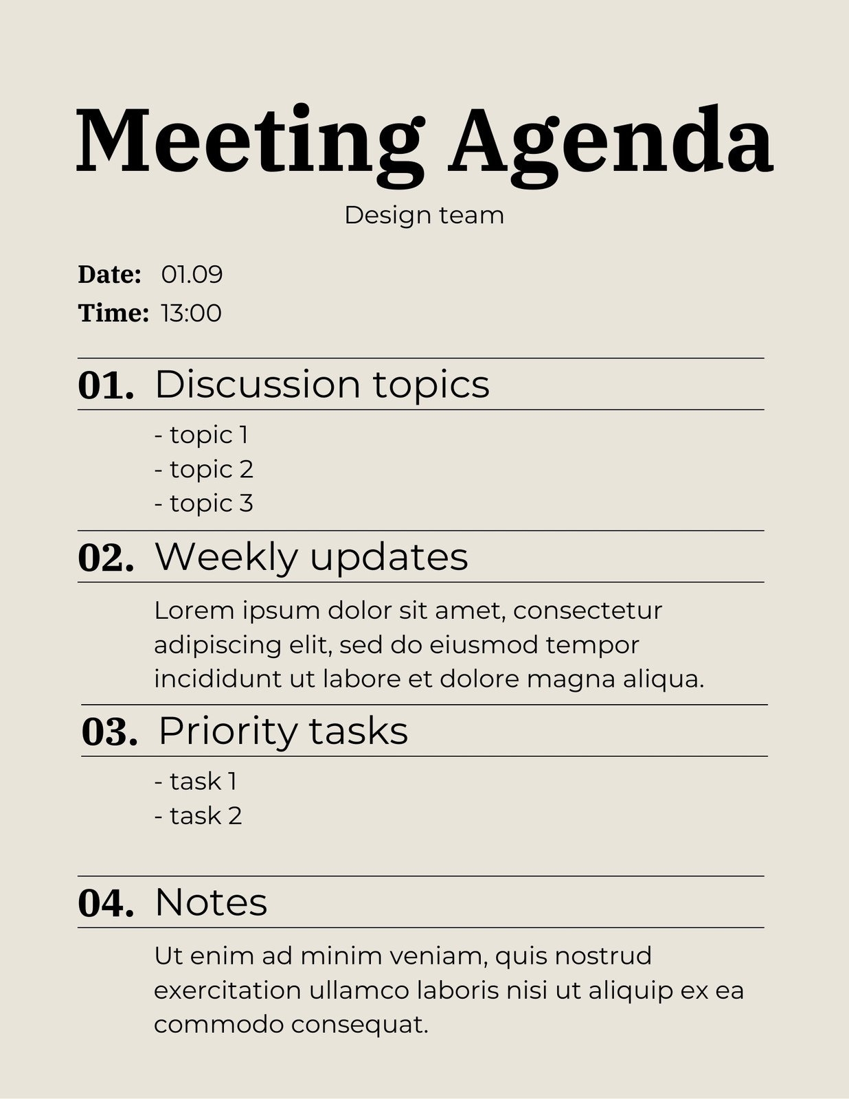 Free And Customizable Agenda Templates Canva