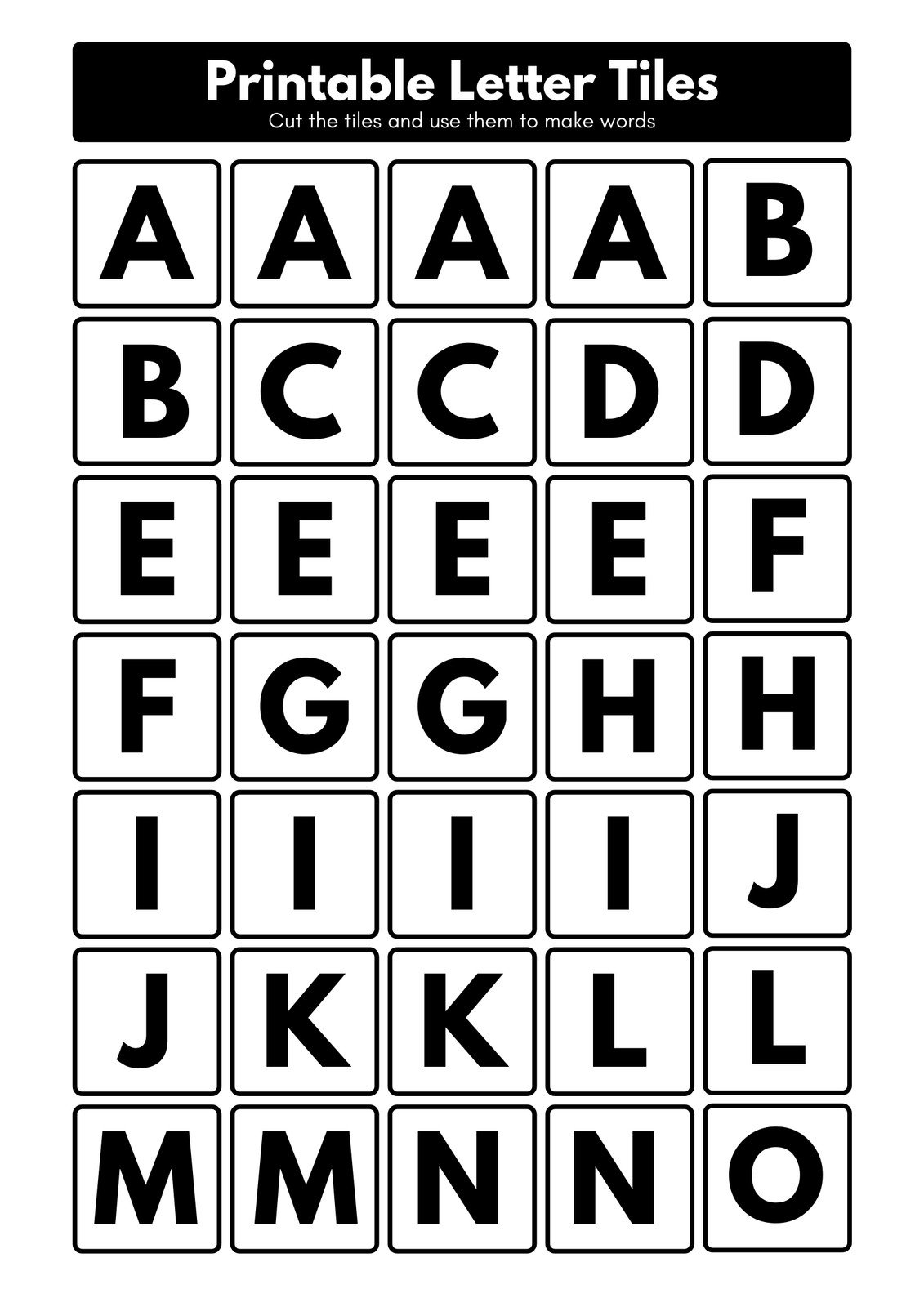 letter s printable template