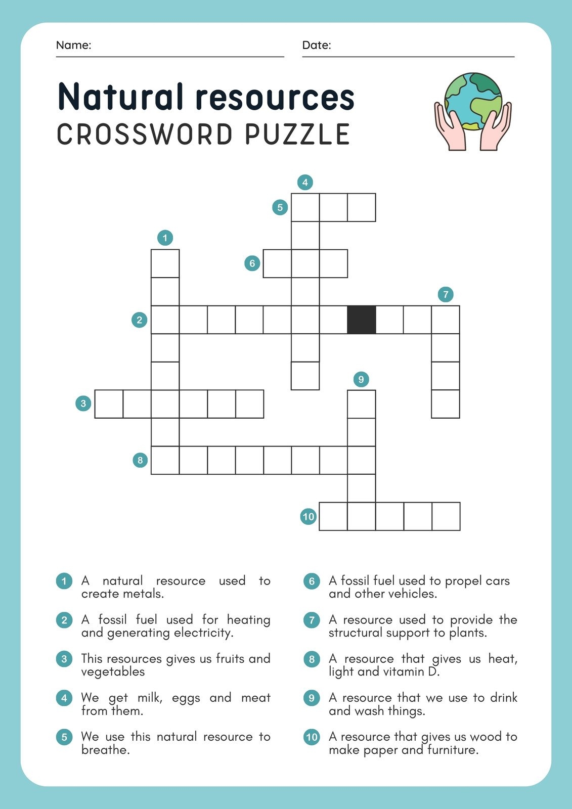 online templates for crossword puzzles