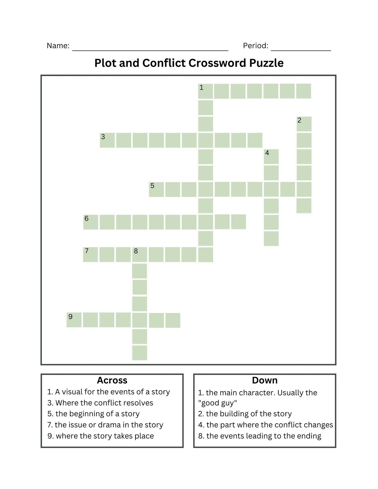 puzzle template word