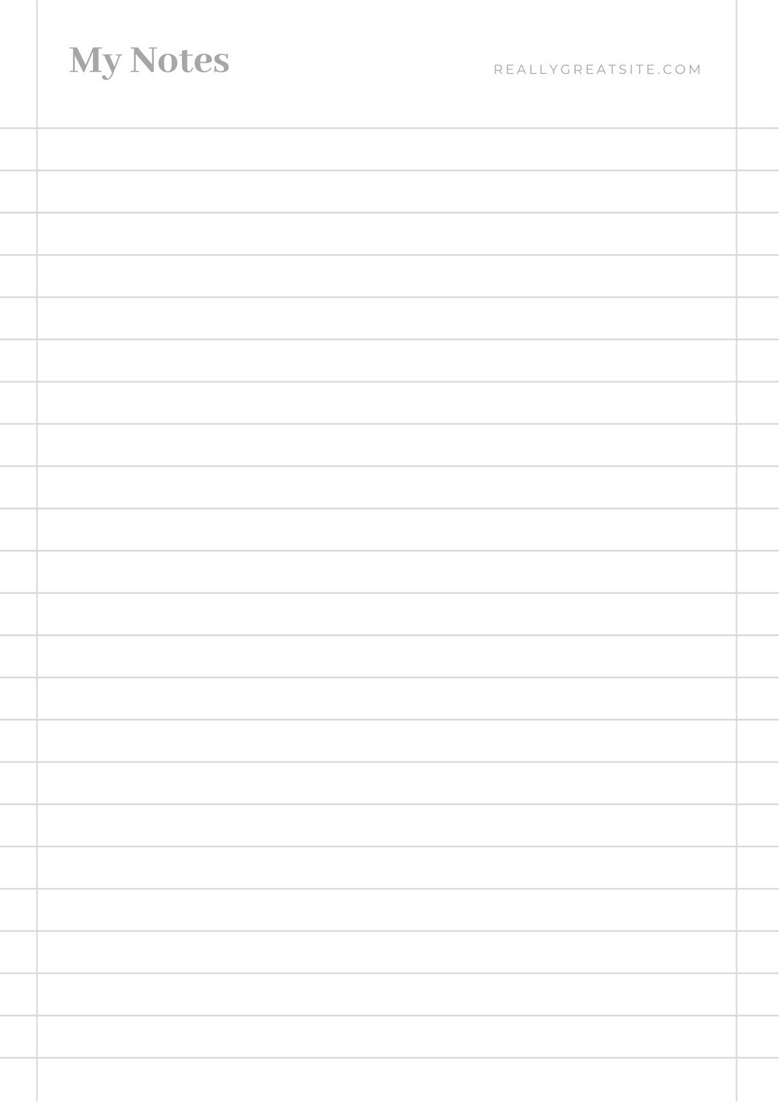 note taking printable templates