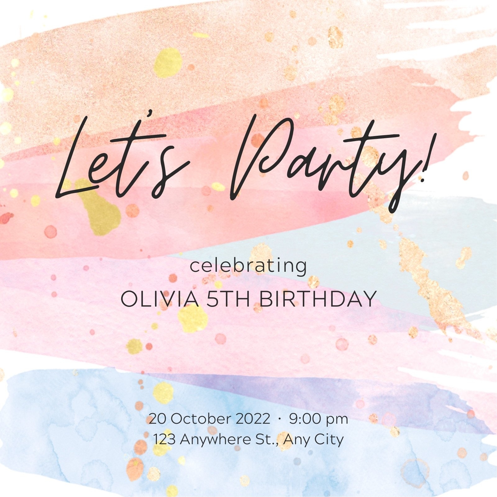 Free And Printable Birthday Invitation Templates Canva Worksheets Library